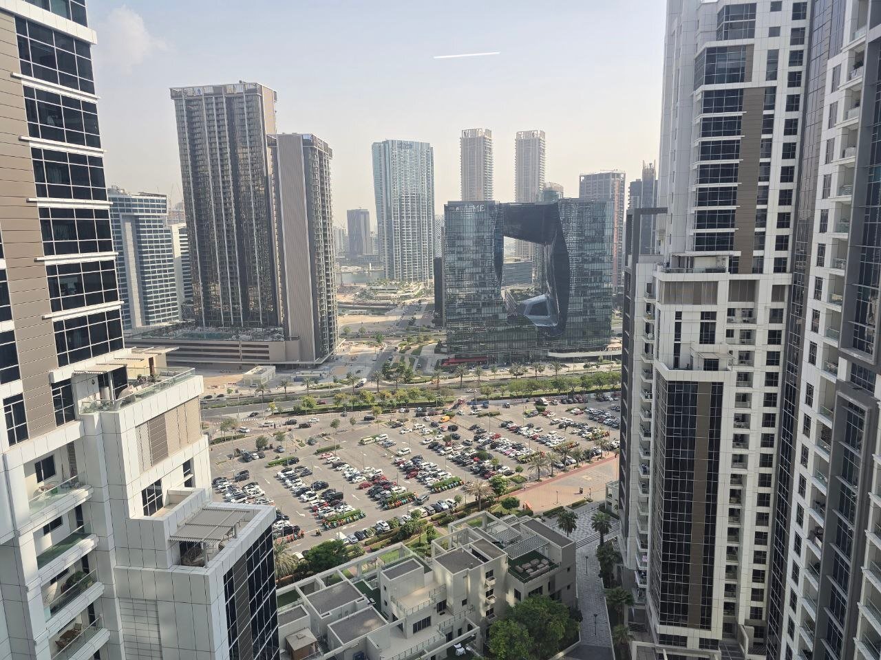 View over Business Bay in Dubai, one of the stops on the trip.