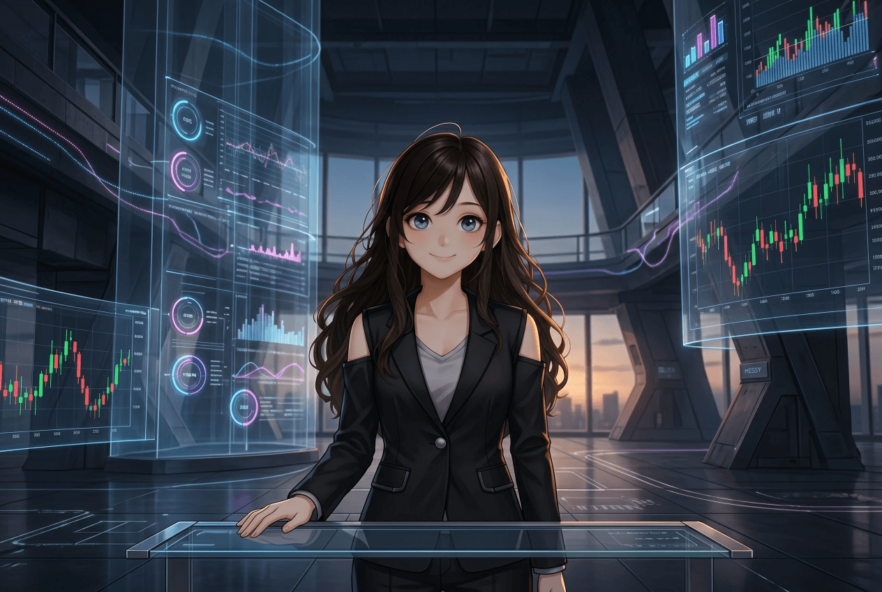Messy Virgo in the AI-native command center — the Market Data Hub and Due Diligence Engine visualized as a living, transparent intelligence layer.